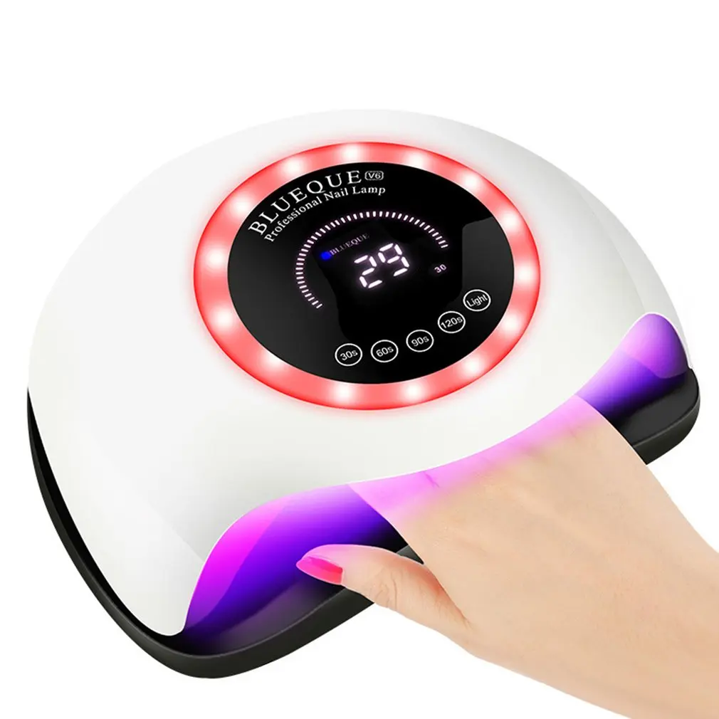 

V6 168W UV Lamp Nail Dryer Pro LED Hybrid Lamp Fast Curing Gel Nail Polish Dryer 42 LEDs Manicure Lamp Nail Art Tools