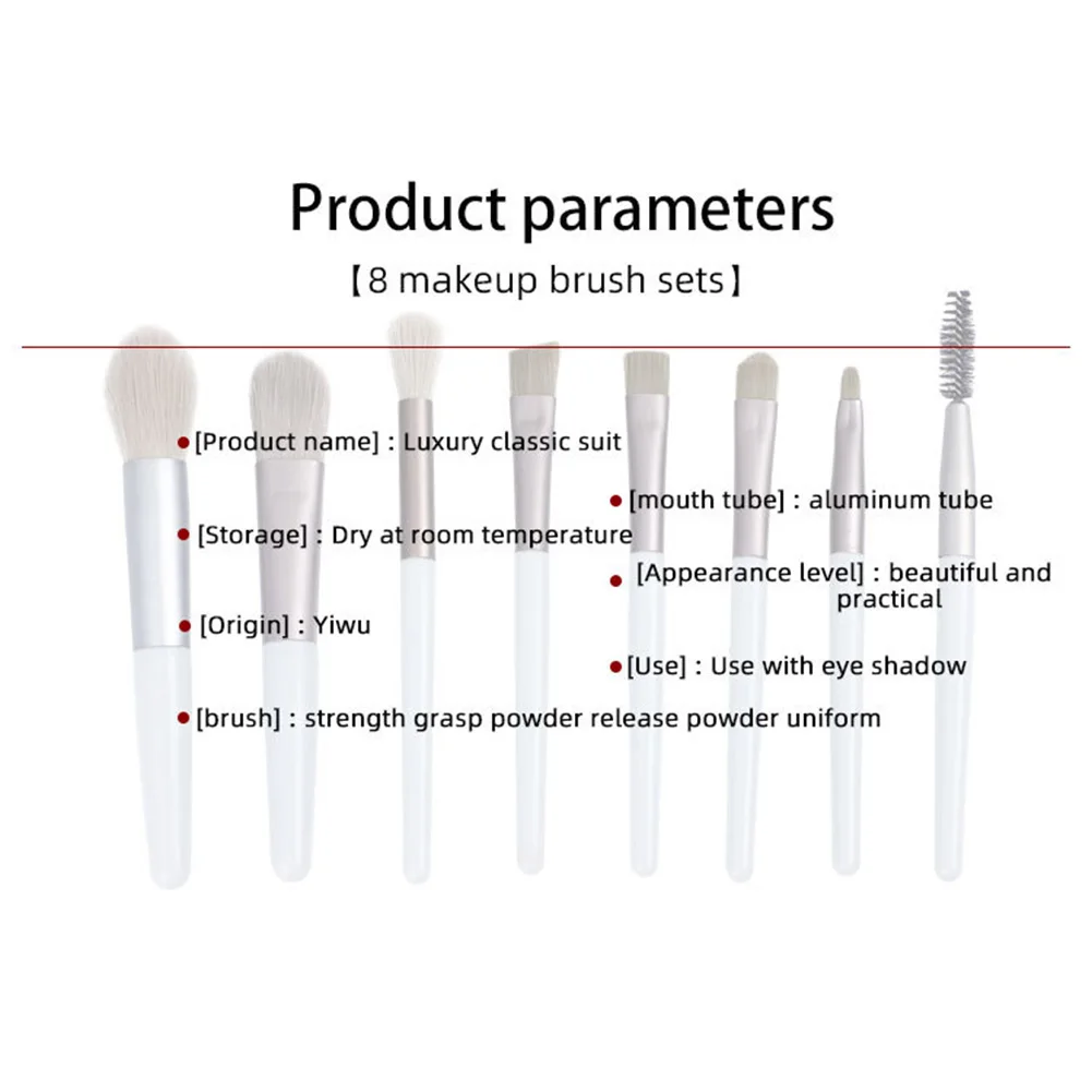 Набор кистей для макияжа кисть бровей теней румян пудры губ инструмент идеальный