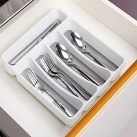 tableware storage rack spoon fork knife shelf separation storage box kitchen cabinet drawer organizer tray utensil cutlery tray