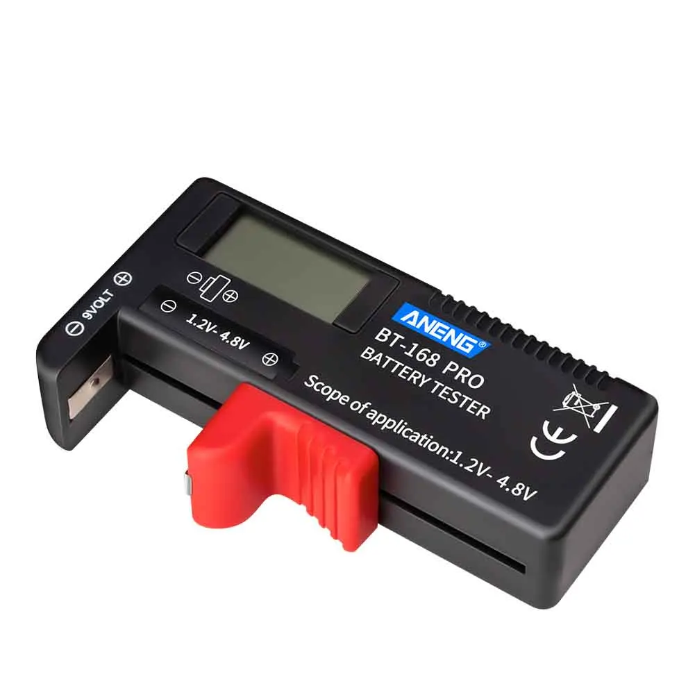 

Universal Plastic Diagnostic Tool Button Cell Capacitance Pointer LCD Digital Battery Tester Measurement For AA AAA Small