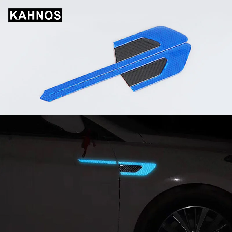 2 шт./компл. Универсальная автомобильная Светоотражающая предупреждающая лента