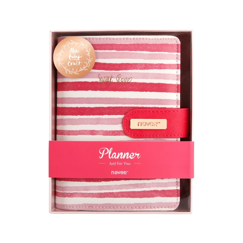 Полосатый спиральный персональный ноутбук дорожный журнал органайзер A6