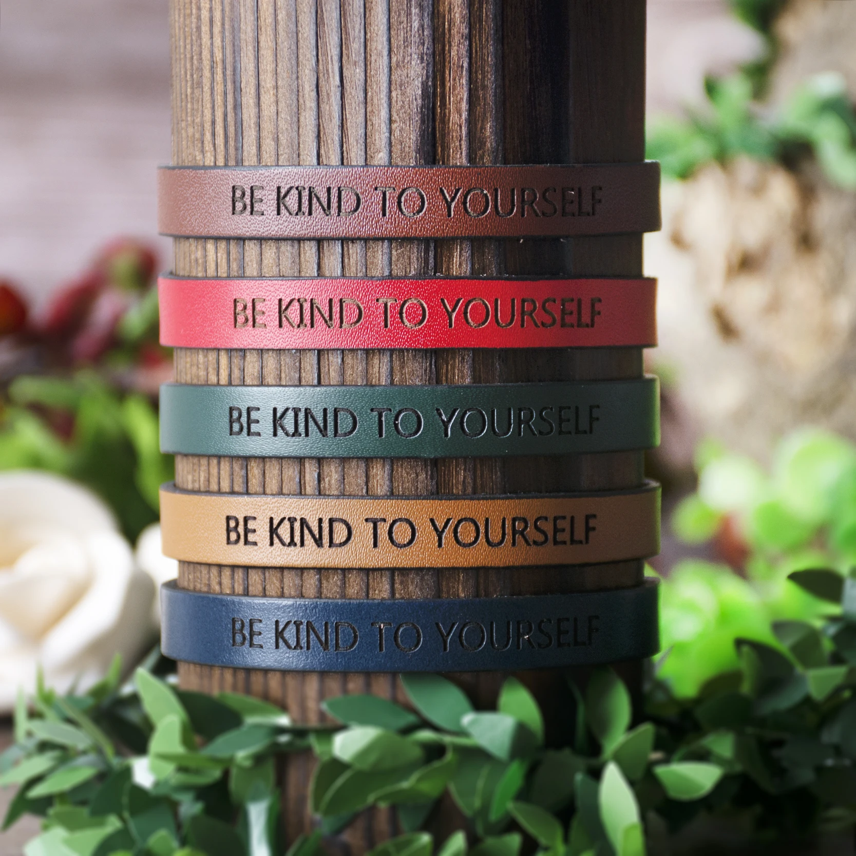 BE KIND TO YOURSELF браслет из натуральной кожи для мужчин и женщин новая личность Дружба