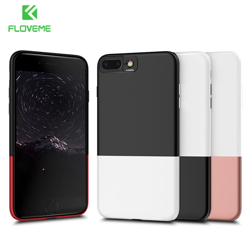 FLOVEME гибридная Съемная гладкая маслом Жесткий Чехол для айфона 6 6S плюс чехол