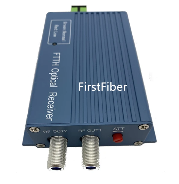 Алюминиевый CATV FTTH AGC Micro SC APC симплексный разъем с 2 выходными портами для PON FTTH CATV волоконно-оптический приемник
