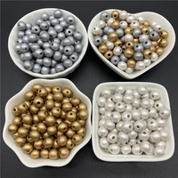 wood beads round loose spacer beads for jewelry making diy bracelet necklace accessories