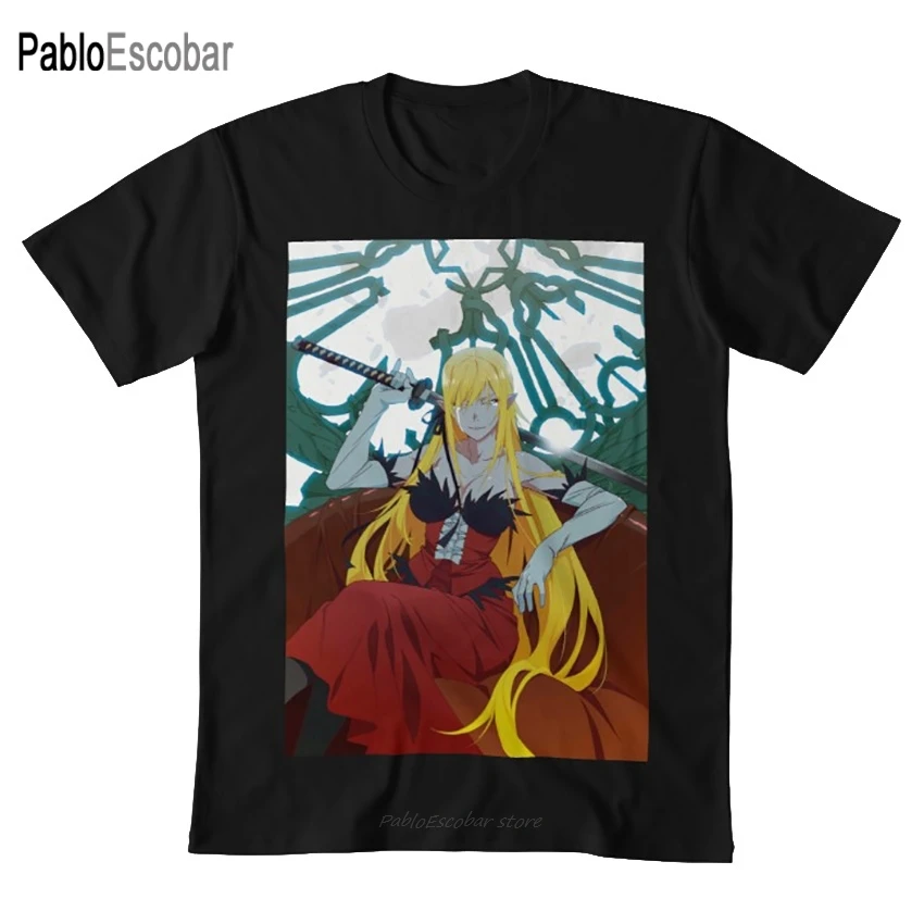 Kizumonogatari: Kiss-shot Acerola-orion Heart-under-blade футболка shinobu oshino аниме | Мужская одежда