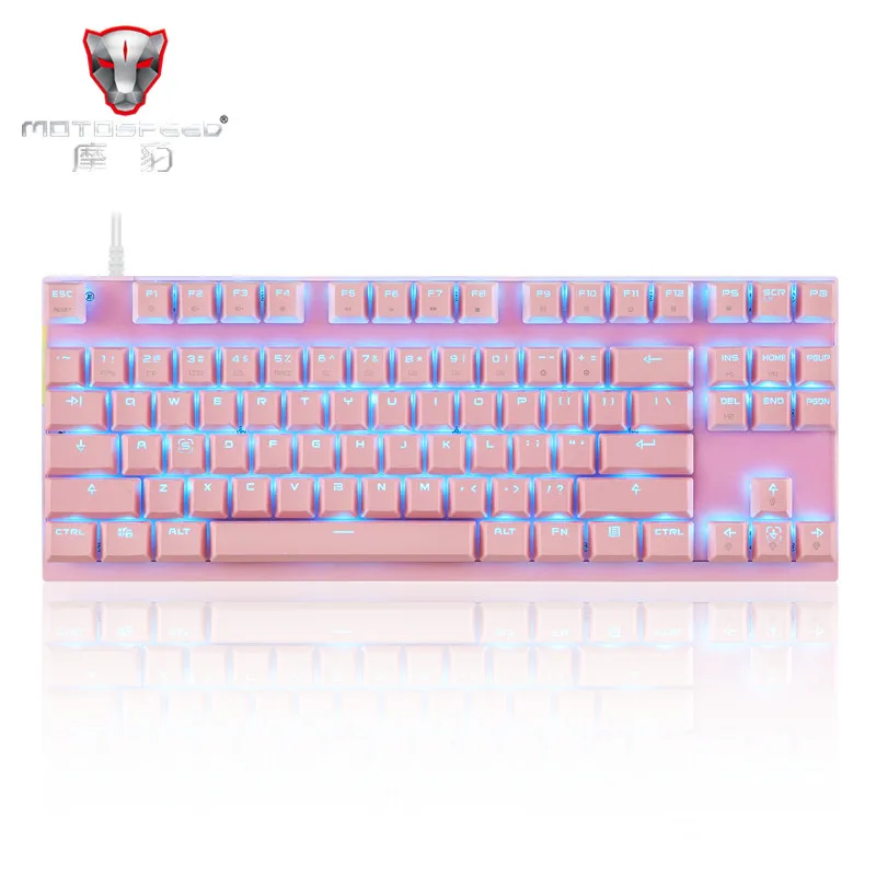 MotoSpeed K82 профессиональная компьютерная игровая механическая клавиатура RGB светодиодный USB Проводная 87 клавиш клавиатура для Esports игр
