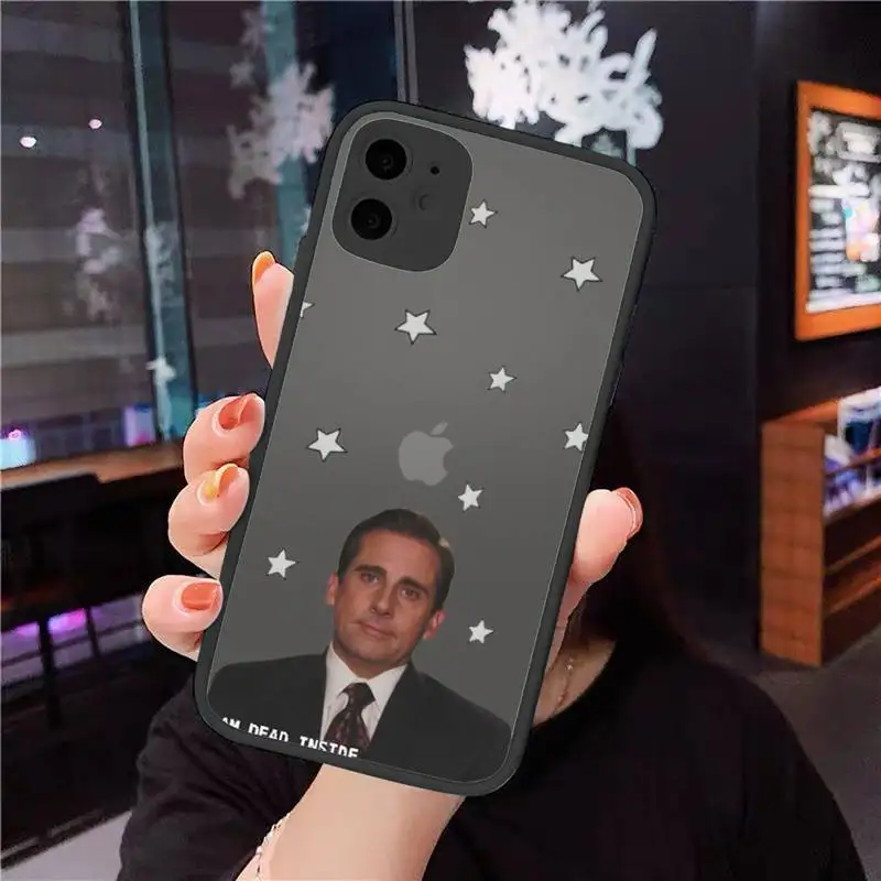 

Michael Scott The Office Phone Case Matte Transparent for iPhone 11 12 7 8 s mini pro X XS XR MAX Plus coque