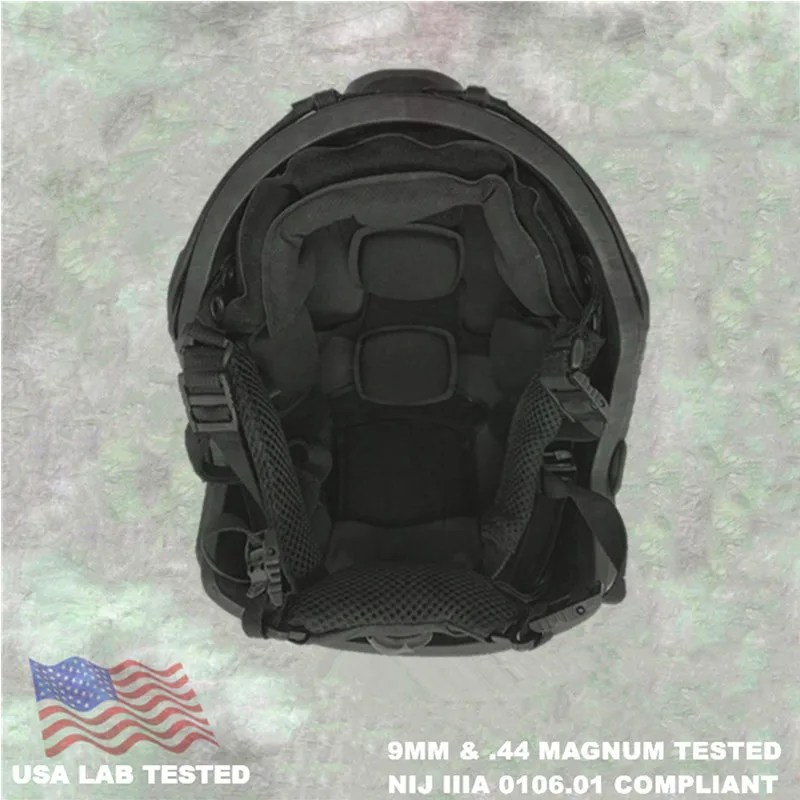

Tactical FAST NIJ IIIA 3A 0106.01 ISO Genuine High Cut Ballistic Helmet XP Cut Bulletproof Helmet Dial Liner