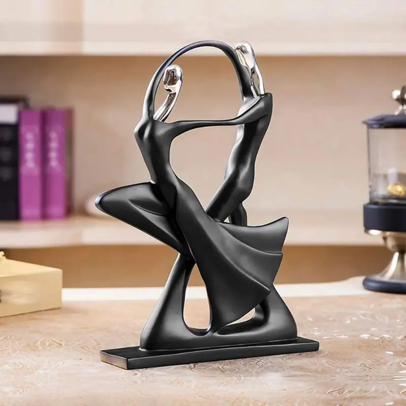 

Home Dancing Couple Decoration Ornament Resin Handicrafts Simple Design Decor