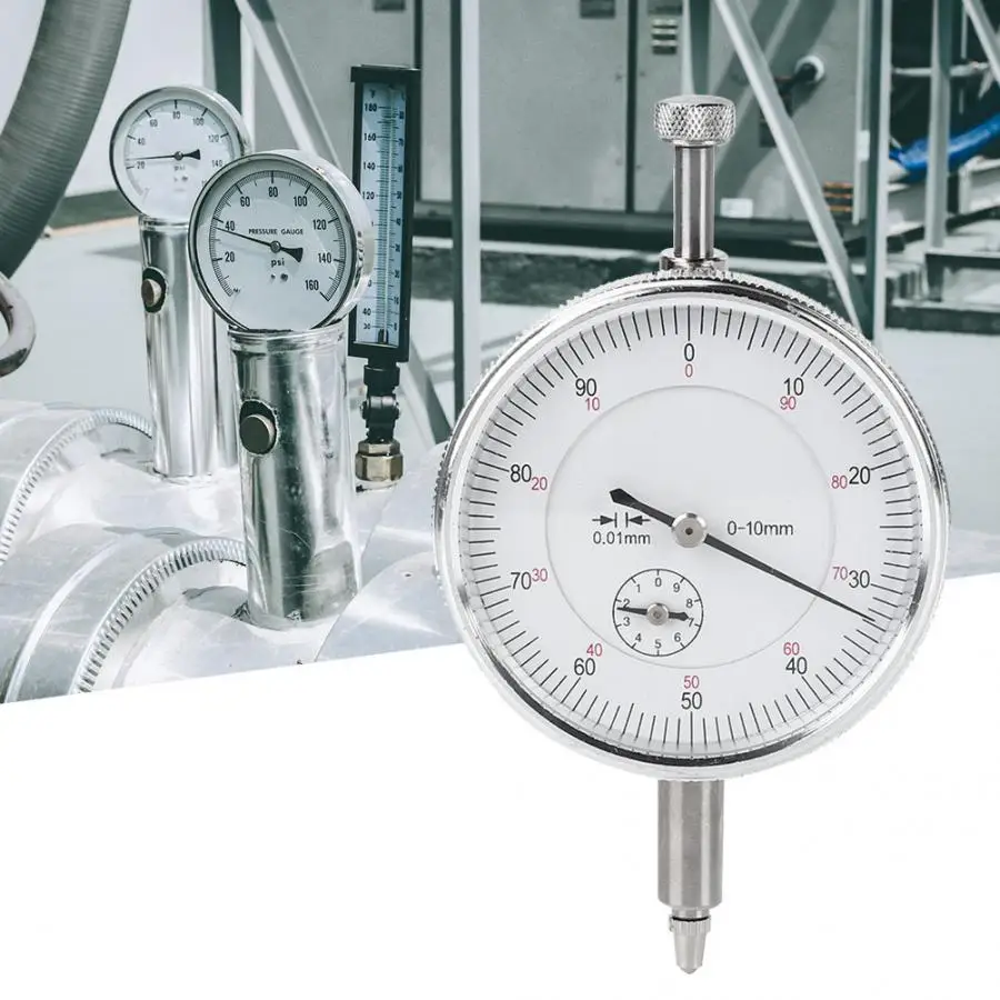 Механический индикатор высокой точности Алюминий сплав 0 10 мм/0 01 мм стрелочный
