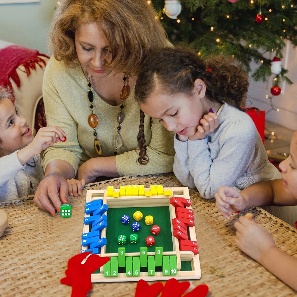 

Board Games For 4 Adults Children Family With Dice Mat Accessories Wooden Colorful Bachelor Party Liquor Bureau Puzzles Toys