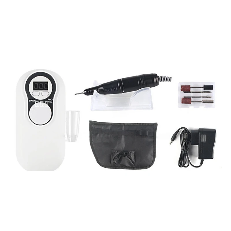 

Nail Drill Machine 30000 RPM Nail Drill Pen Apparatus for Manicure Nail Gel Polisher LCD Display With Pocket Bag