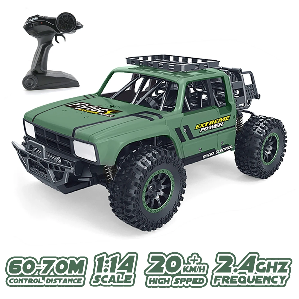 Flytec телефон на радиоуправлении 1/14 2 4 ГГц внедорожник гоночный автомобиль для