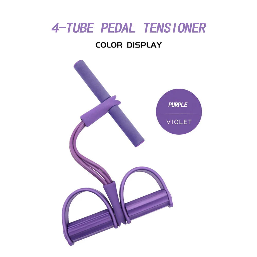 Эластичный тренажер для живота 4 эластичных резинки дома тренажерного зала