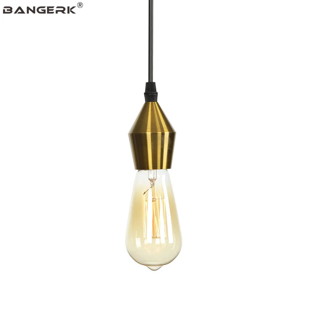 

American Vintage Pendant Light Single Head Industrial Decor Antique Edison Hanging Lamp Dining Room Bar Home Lighting Luminaire