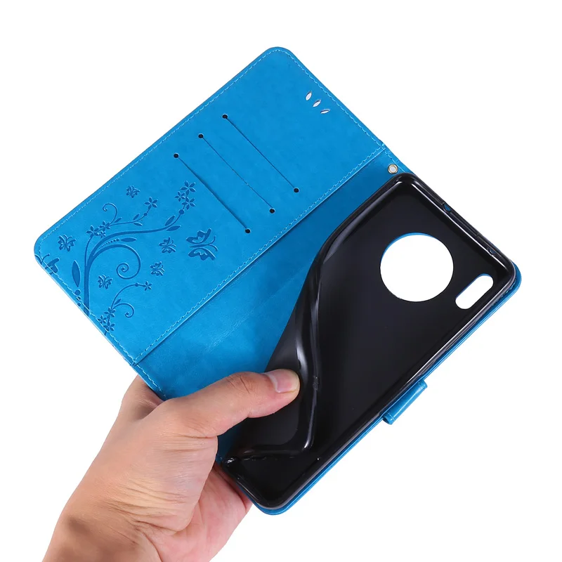 

For Honor 20 8X Butterfly Embossing Leather Case Card Pocket Case For Huawei Honor 20 Pro 10 Lite 8A 8C 7C 7A Flip Cover