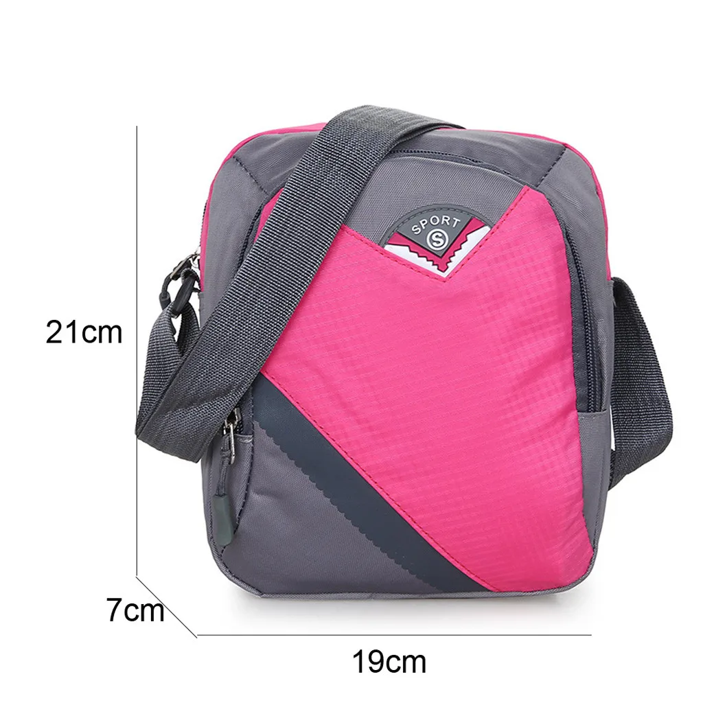 

Men Women Shoulder Bag Nylon Waterproof Large Capacity Messenger Crossbody Bags Cross Section Small Fan Ladies Hand Bags#G30