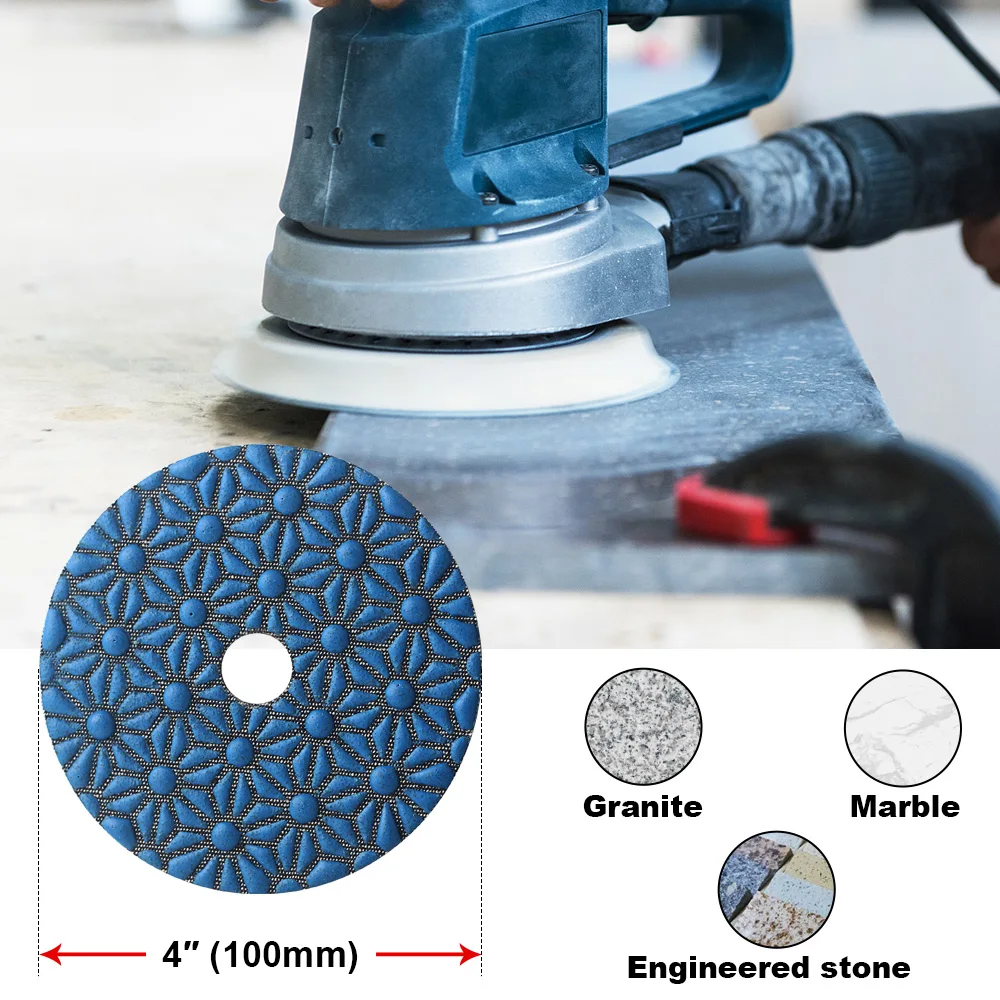 Диски Алмазные для полировки камня 100 мм 4 дюйма