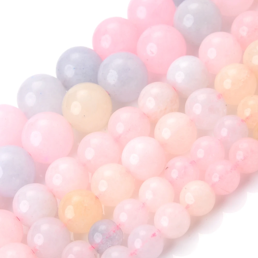 Бусина из натурального камня морганита 6/8/10 мм