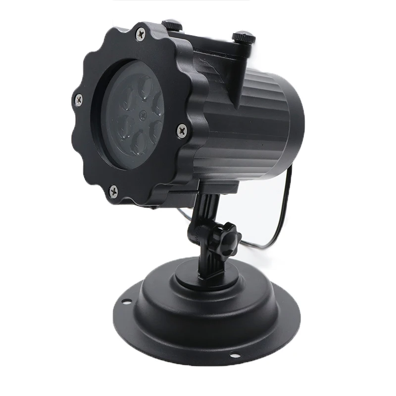 Движущиеся рождественские лазерные прожекторные лампы 16 узоров светодиодный