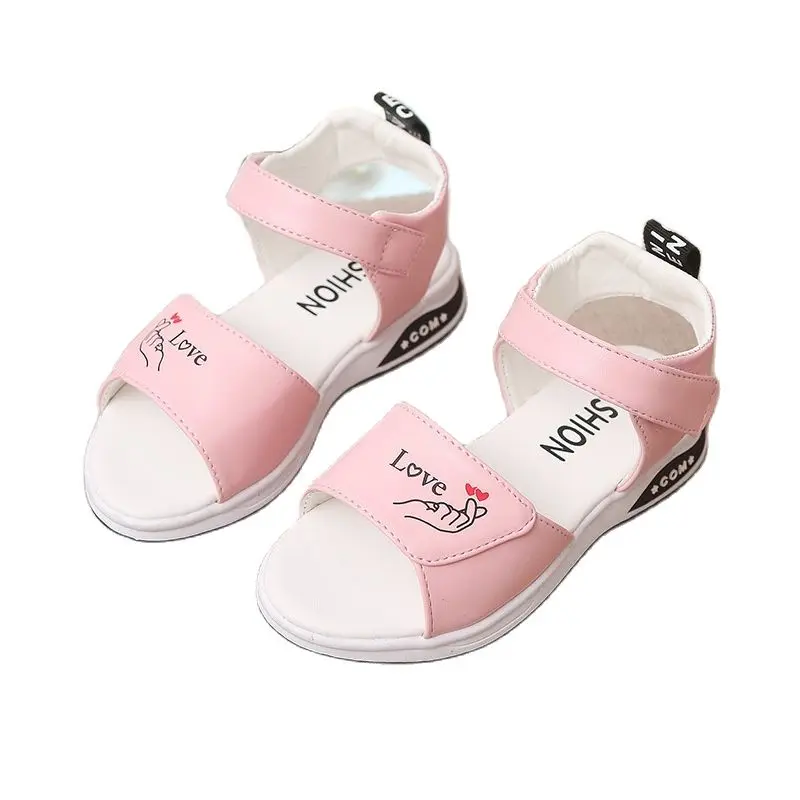 Сандалии детские пляжные в стиле пэчворк резиновая подошва без застежки