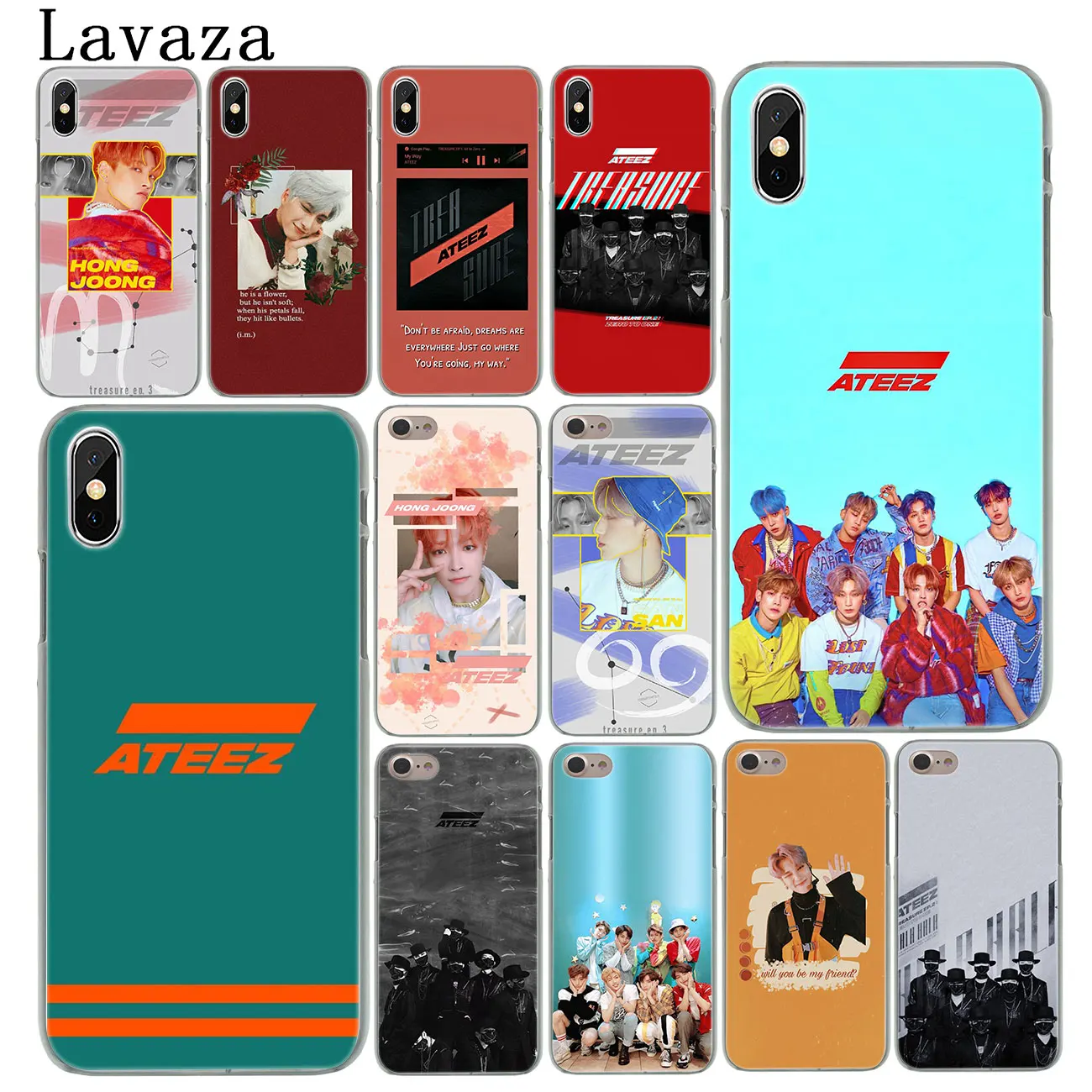 Жесткий чехол для телефона ATEEZ KPOP iPhone XR X XS 11 Pro Max 10 7 8 6 6S 5 5S SE 4S 4|Чехлы-накладки| |