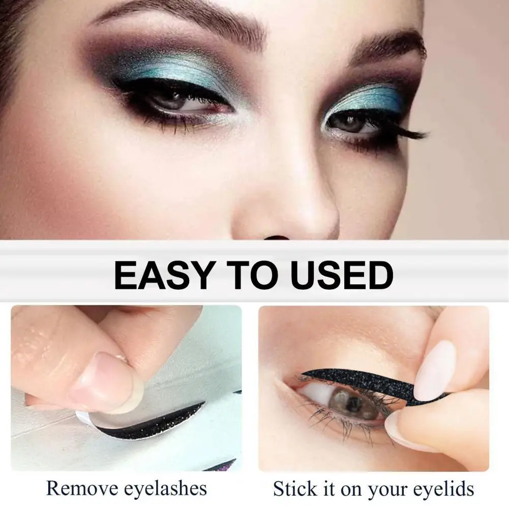 

5Pairs Stunning PVC Tearable Women Ladies Fake Eyeliner Sticker for Dressing Room Eyeliner Sticker Fake Eyeliner Sticker