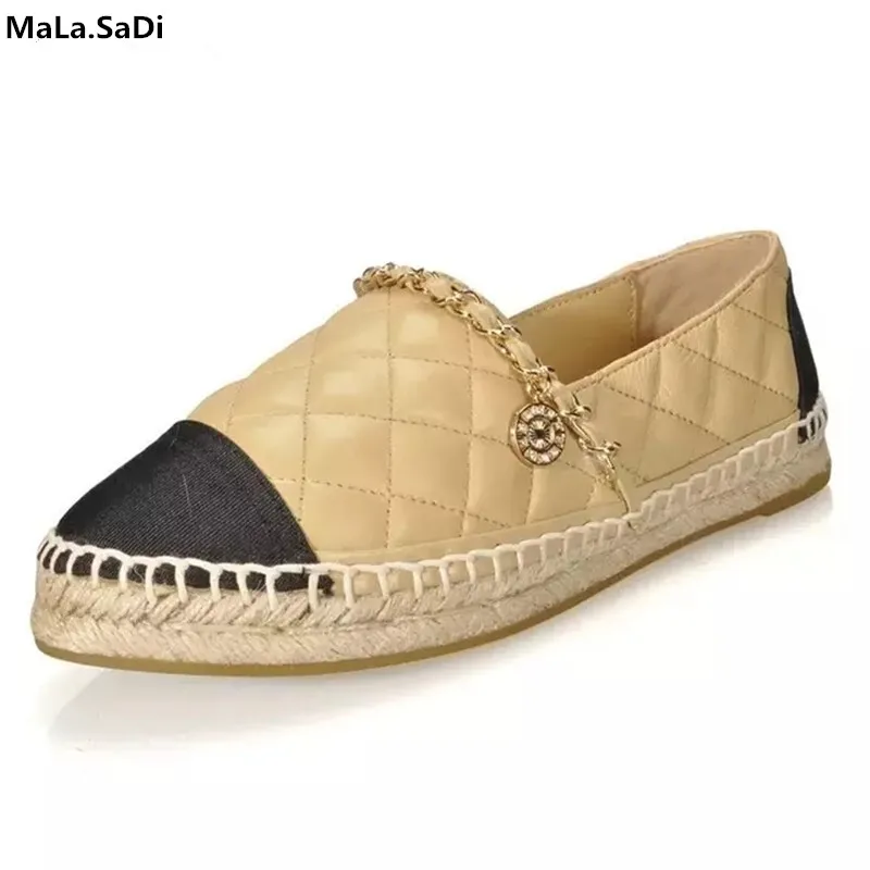 2019 г. новые женские туфли в рыбацком стиле на плоской подошве с небольшим