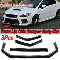 new car front bumper splitter lip chin bumper spoiler diffuser lip body kits cover trim protection for subaru wrx sti 2015 2019