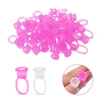 50pcs wreath tattoo ink ring cups permanent makeup tools accessories microblading pigment cup ink holder tattoo supplies