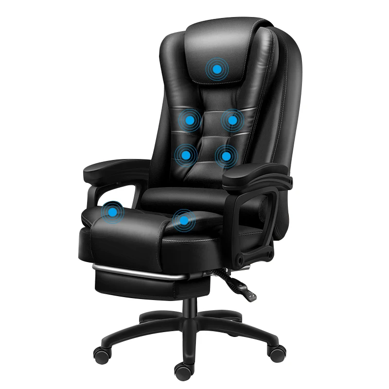 

Luxury Quality Chairs Office Live Gaming Boss Silla Gamer Chair Can Lie Massage Rotatable Genuine Leather Ergonomics Household