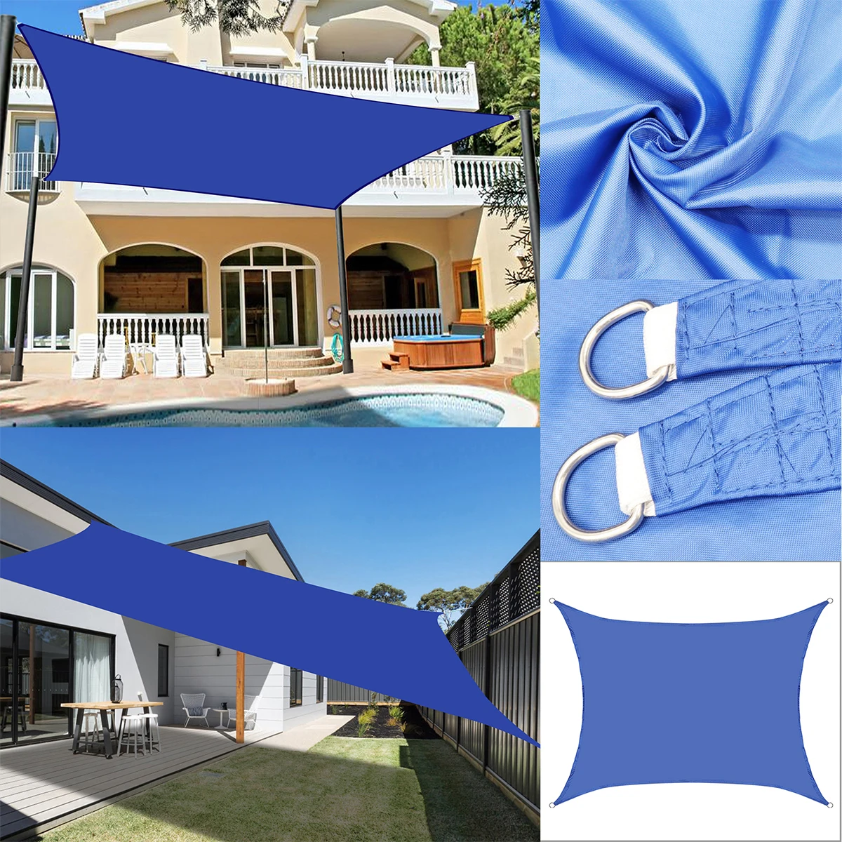 Тент для бассейна 420D из ткани Оксфорд с защитой от солнца
