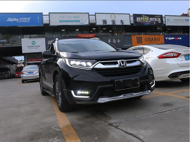 Видео шоу 2 шт~ 2019y автомобиль bupmer головной свет для Honda CR V CRV фары автомобильные аксессуары все в светодиодный туман для headlamp фары