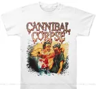 Забавная Мужская футболка Cannibal Corpse, белая, 2020