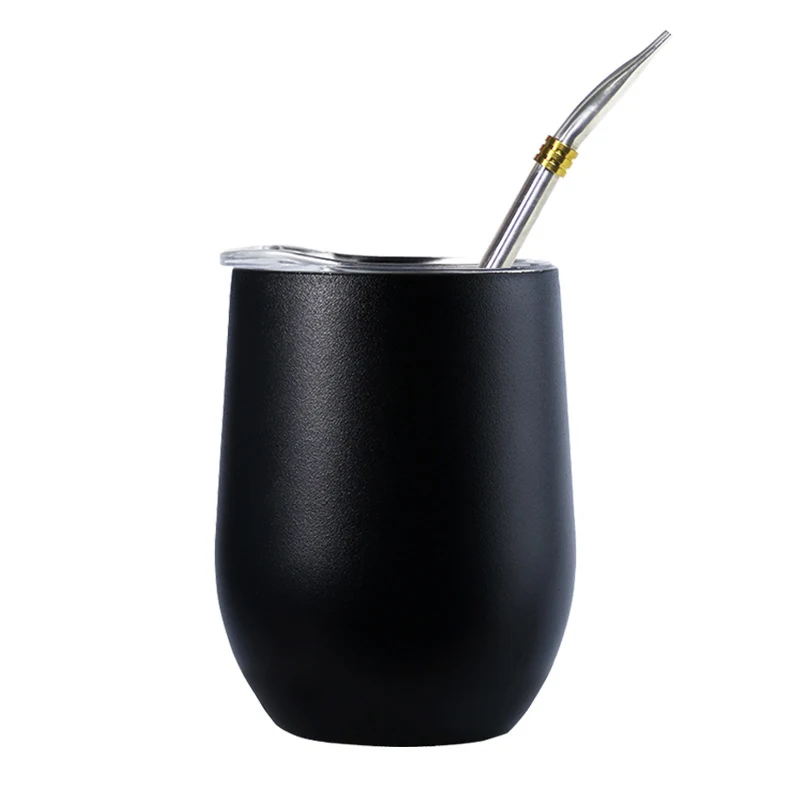 Термостойкая портативная чайная кружка Yerba Mate из нержавеющей стали 304 с двойными