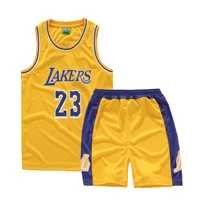 new 23 number basketball uniform suit children outdoor sportswear boys sleeveless vest youth basketball vest shorts sportswear