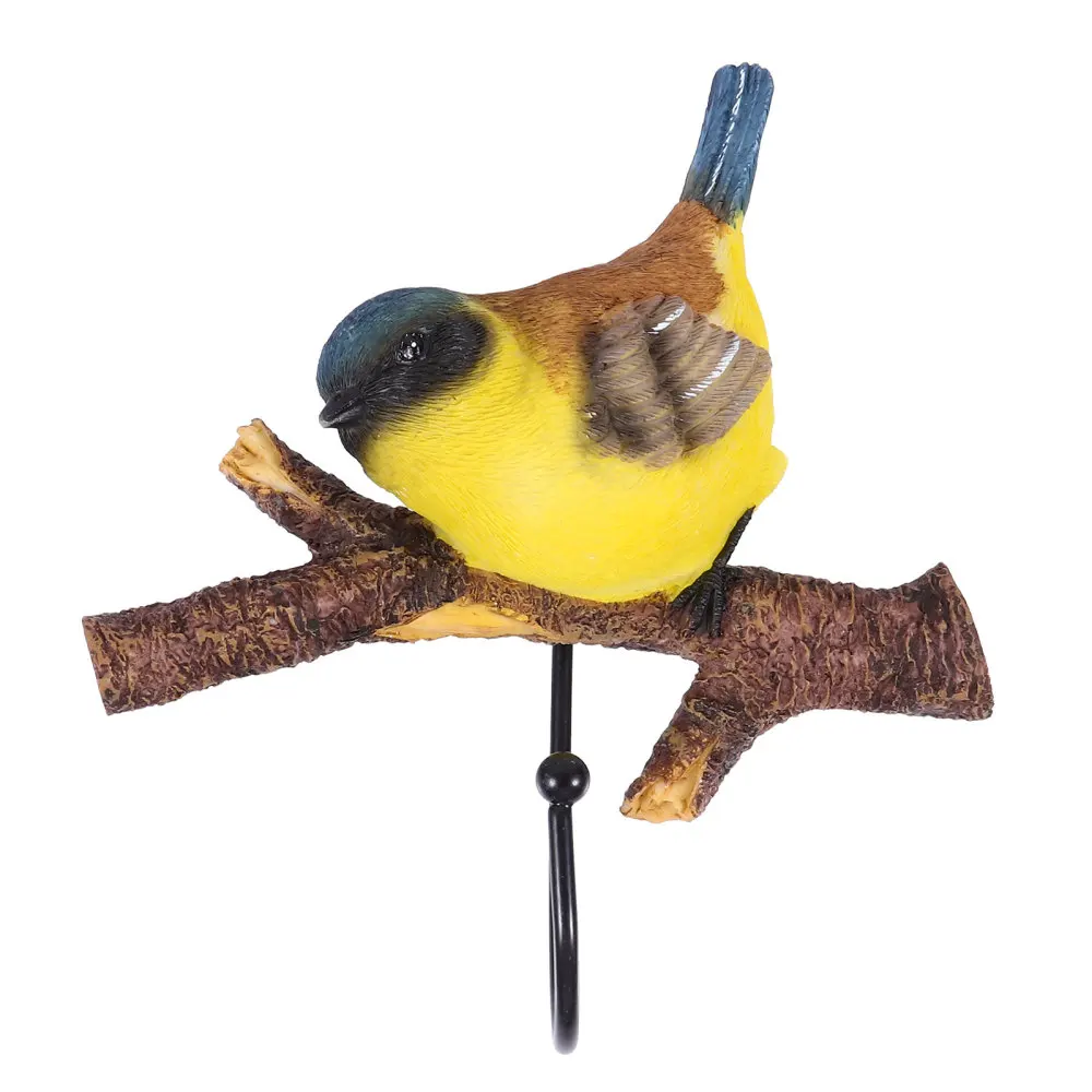 

Rural Wall Mounted Hook Bird Hanger Decorative Wall Ornament for Home Office