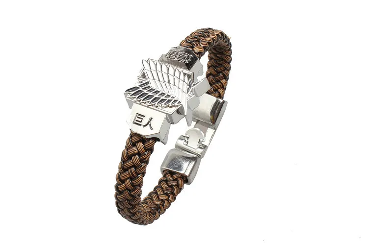 Новое поступление Аниме атака фигурка Титан игрушки кожаный веревочный плетеный