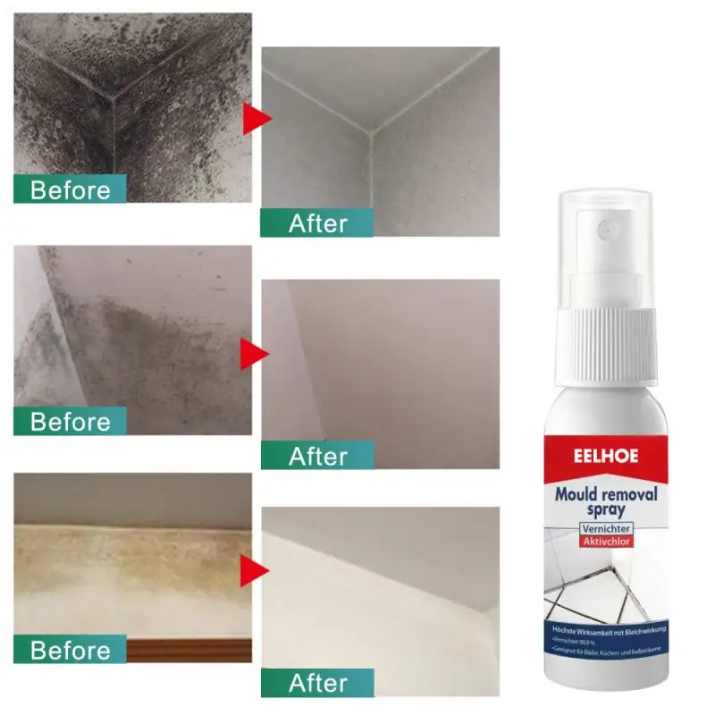 

30ml Effective Mildew Remover Cleaner Mildew Active Spray Ceramic Tile Wall Mildew Removal Clean Mildew Eliminating Agent Spray