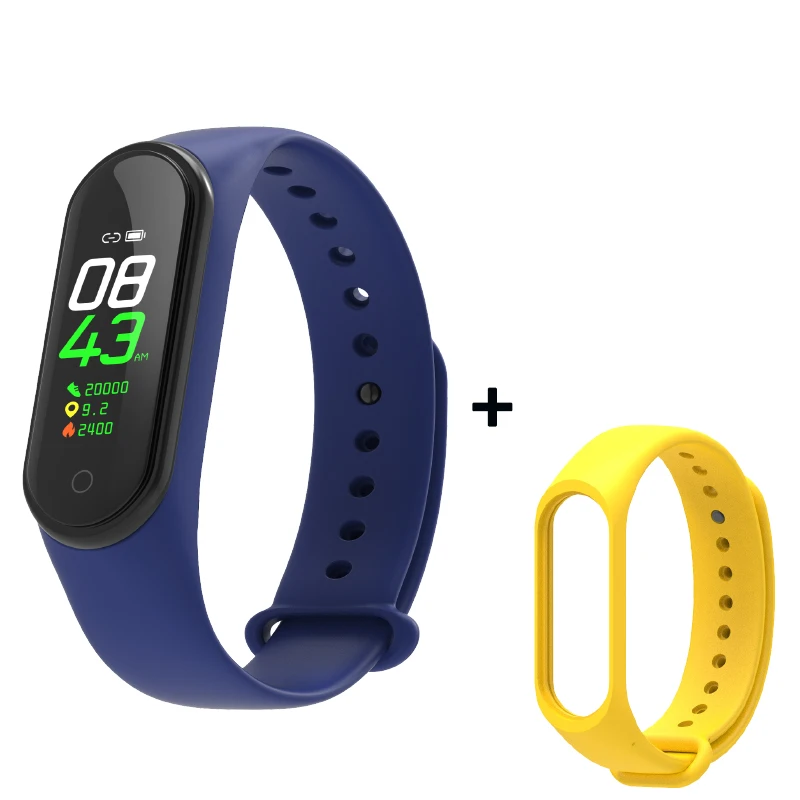 As shown13 Smart Fitness Bracelet M4 Tracker Waterproof Pedometer Blood Pressure Watch Support Multi-Languauge Wristband For Men Women Kids - Цвет: As shown13