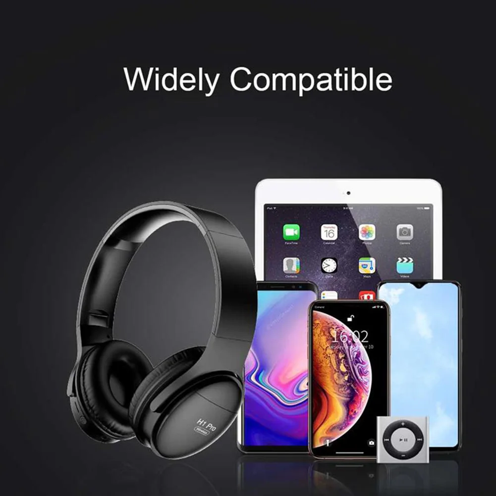

New Hot Foldable Wireless Bluetooth 5.0 Headphones HiFi Stereo Gaming Earphone With Micphone for Mobile XiaoMi Iphone Tablet