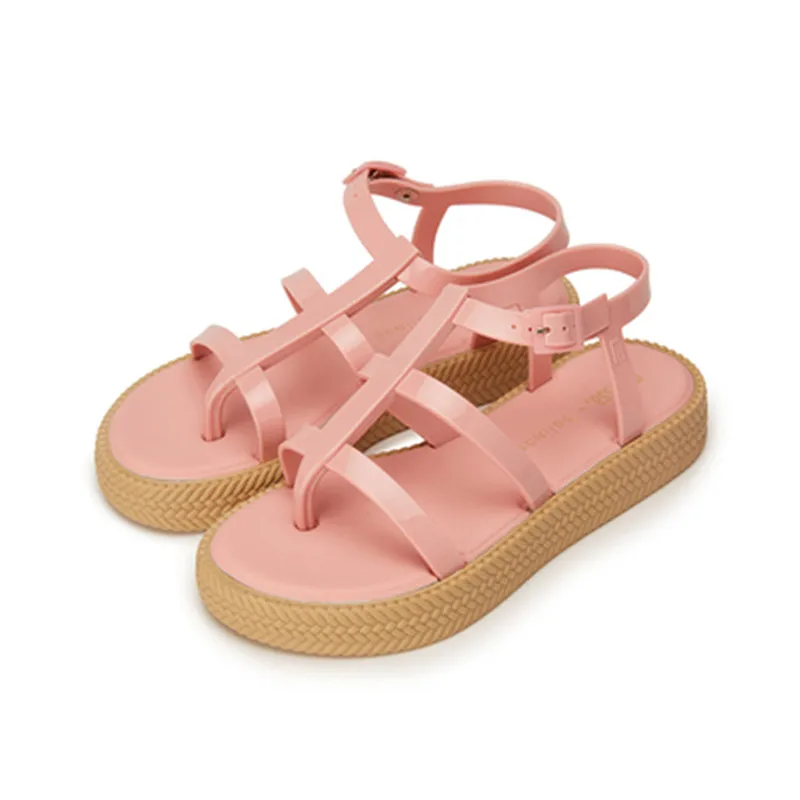 Женские римские сандалии Melissa на платформе желейные туфли Модные Взрослые