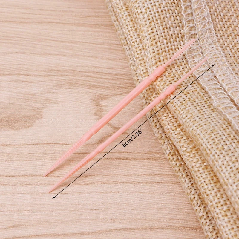 

200Pcs Double Head Interdental Brush Toothpick With Hexagon Box Dental Oral Care