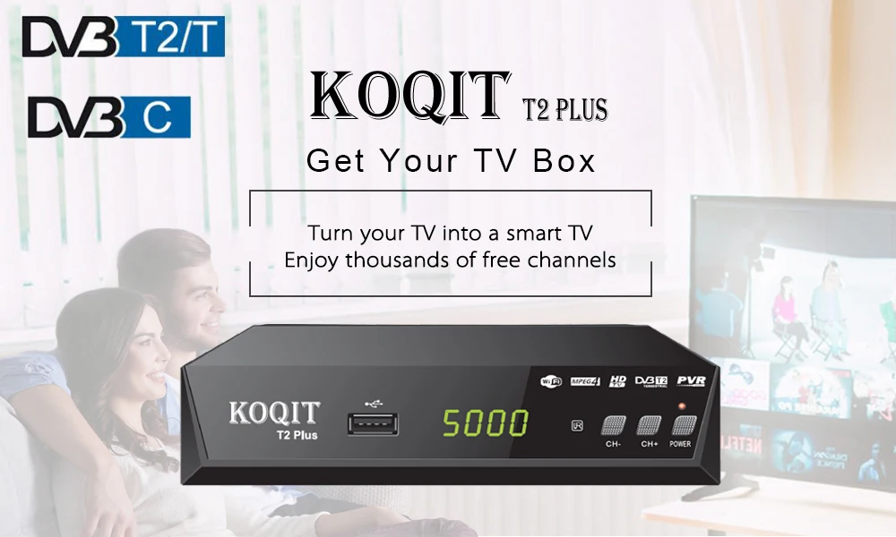 Бесплатный 1080p DVBC кабель для цифрового ТВ коробка DvbT2 DVB-T2 тюнер DVB T2 ТВ приемник IP tv M3u линия USB dvb-c Wifi Youtube для VGA монитора