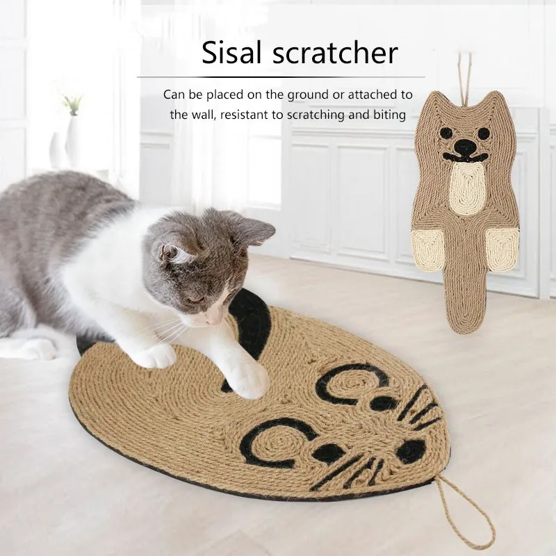 

New Sisal Cat Scratching Pad, Scratch Resistant Cat Toy, Cat Supplies
