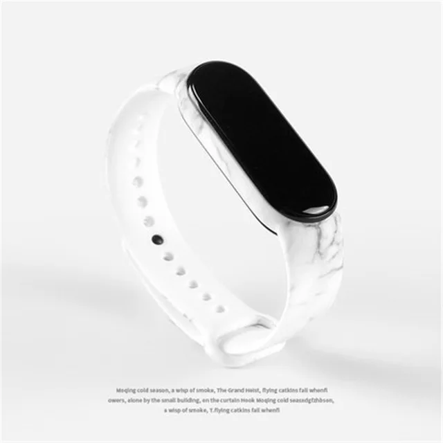 Сменный ремешок для Xiaomi Mi Band 5 4 3 звездное небо Цветной силиконовый Amazfit |