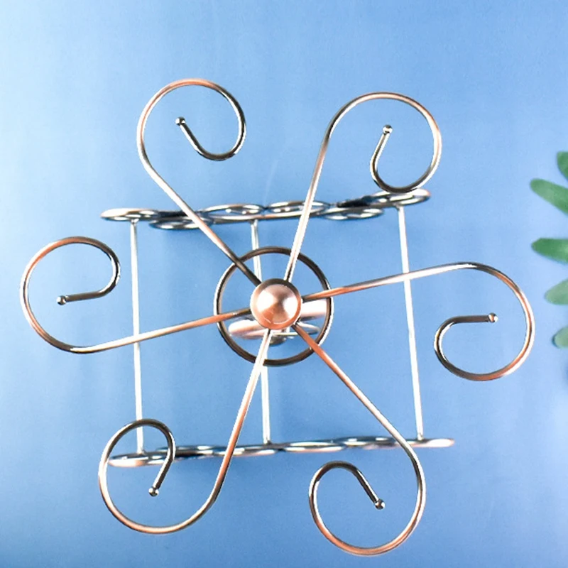 Unique Wine Rack Holder Stand Hanging Drinking Glasses Stemware Shelf Bottle Glass Cup Display Home Bar De |