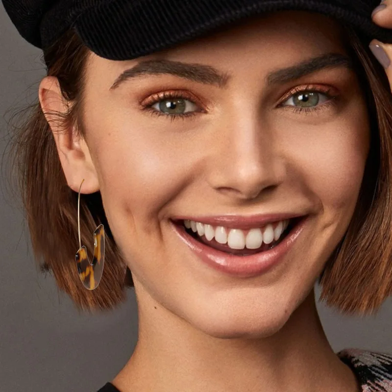 Женские серьги подвески с леопардовым принтом 10 цветов|Серьги-подвески| |